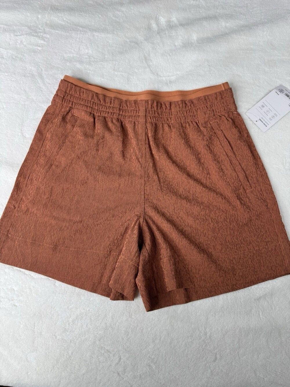 Athleta Echo Short Women’s Size 6 Brown Pull On Travel Hiking Active Shorts NWT